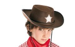 Carnival Toys klobuk z zvezdo, šerif, rjav