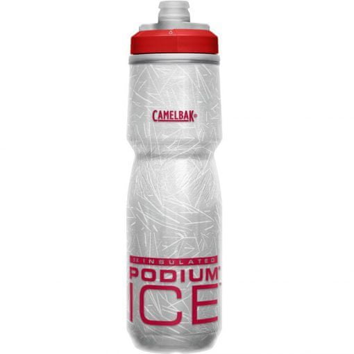 Camelbak Podium Ice bidon, 0,62 l, sivo-rdeč