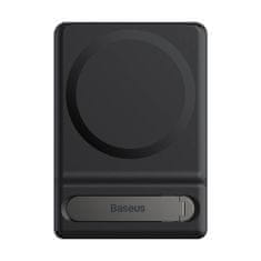 BASEUS Baseus zložljivo magnetno vrtljivo stojalo za iPhone MagSafe (črno)