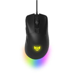 Bytezone Ghost gaming miška, žična, RGB, optična, 19K DPI, črna (BZ-399)