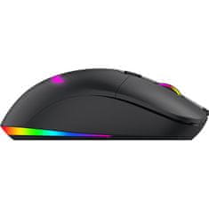 Morpheus gaming miška, brezžična-žična, RGB, optična, črna (BZ-100W)