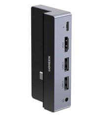 Ugreen Adapter 5w1 CM317 Hub USB-C do HDMI 4K@60Hz, 2x USB 3.0, USB-C PD 3.0 siv