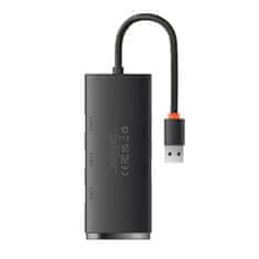 BASEUS Hub 4w1 Lite Series USB do 4x USB 3.0 25cm črn