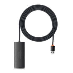 BASEUS Hub 4w1 Lite Series USB do 4x USB 3.0 2m črn