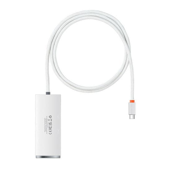 BASEUS Hub 4w1 Lite Series USB-C do 4x USB 3.0 + USB-C, 1m bel