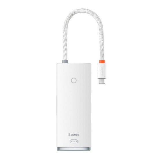 BASEUS Hub 6w1 Lite Series USB-C do 2x USB 3.0 + USB-C PD + HDMI + SD/TF bel
