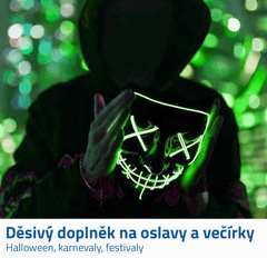 Alum online Strašljiva LED svetlobna maska