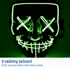 Alum online Strašljiva LED svetlobna maska