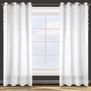 shumee GOTOVA ZAVESA D91 STELLA 140X250 CM BELA