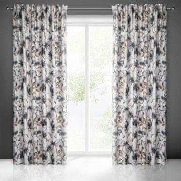 shumee GOTOVA ZAVESA NIKA NA TRAKU 140X270 CM BELA