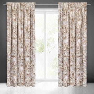 shumee GOTOVA ZAVESA SABA NA TRKU 140X270 CM BELA