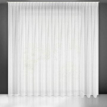 shumee GOTOVA ZAVESA LAYLA NA TRKU 400 X 300 CM, BELA