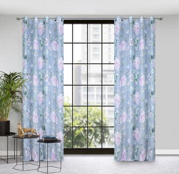 shumee GOTOVA ZAVESA FLORA 140 X 250 CM SIVA