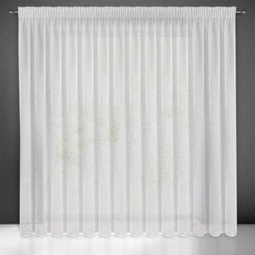 shumee GOTOVA ZAVESA SIBEL NA TRKU 400X250 CM BELA