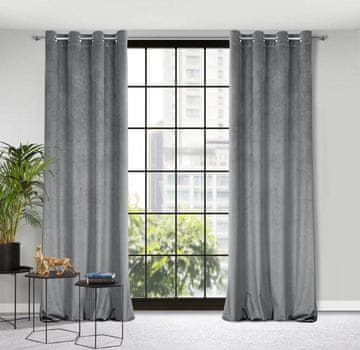shumee GOTOVA ZAVESA LILI 140X250 CM SIVA