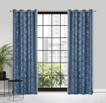 shumee GOTOVA ZAVESA LIVIA 140 X 250 CM TEMNO MODRA