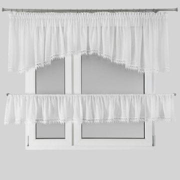 shumee GOTOVA ZAVESA DAGMARA-5 400X65 CM BELA
