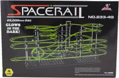 Ikonka Spacerail v temi svetleča se steza za kroglice 4. stopnje 72 cm x 34 cm x 36 cm