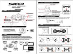 WOWO Modri avto na daljinsko upravljanje - RC Speed Pioneer Stunt Car 360