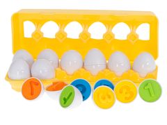 slomart izobraževalni sorter sestavljanka ujemanje oblik številke jajca 12 kosov