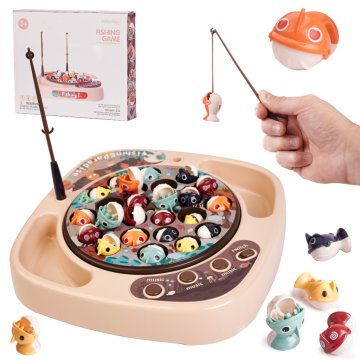 shumee Arkadna igra Fishing family + dodatki, bež, 27 kos.