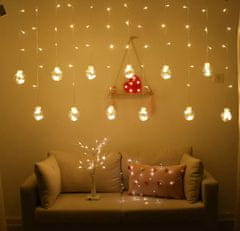 WOWO LED viseče luči - toplo bele LED viseče kroglične luči 3m 108LED