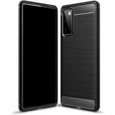 MG Carbon Case Flexible silikonski ovitek za Samsung Galaxy S20 FE 5G, črna