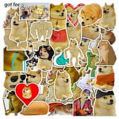 Northix Paket nalepk - Doge 