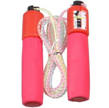 Merco Multipack 8pcs JR 33 skakalnica s števcem, nastavljiva dolžina roza