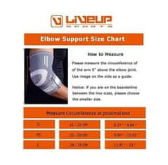 LiveUp LiveUp Multipack 3 kosi LS5673 elastični povoj za komolec S