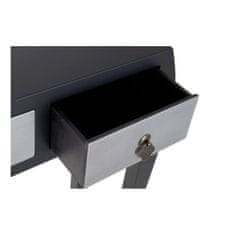 DKD Home Decor Predsobna miza s 3 predali DKD Home Decor 8424001737277 Fir Silver Black MDF Wood 96 x 26 x 80 cm