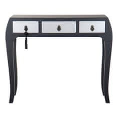 DKD Home Decor Predsobna miza s 3 predali DKD Home Decor 8424001737277 Fir Silver Black MDF Wood 96 x 26 x 80 cm