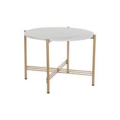 DKD Home Decor Stranska mizica DKD Home Decor Golden Metal Marble 65 x 65 x 45 cm