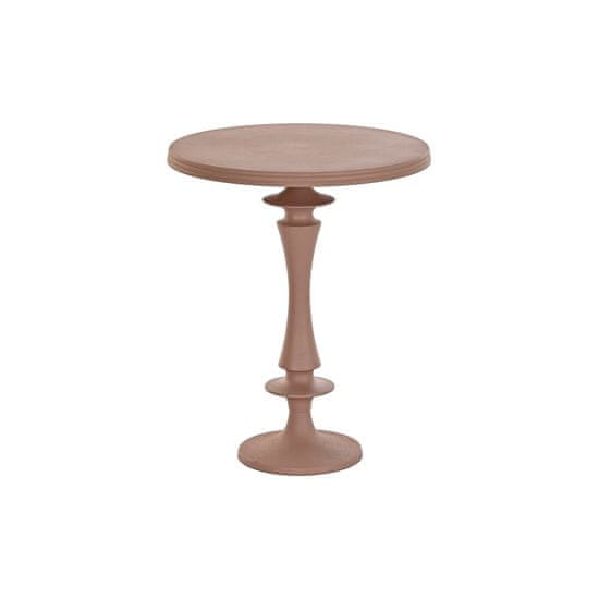 DKD Home Decor Stranska mizica DKD Home Decor Pink Aluminium (40 x 40 x 50 cm)