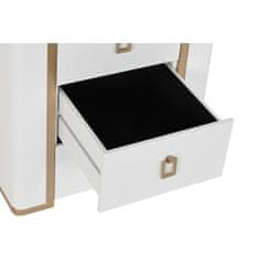 DKD Home Decor Nočna omarica DKD Home Decor Bela kovina Les (50 x 40 x 50 cm)