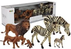 shumee Set figur Afrika Divje živali Družina levov Zebre
