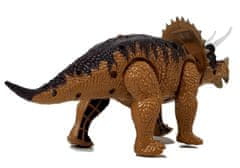 Lean-toys Dinozaver Triceratops na baterije