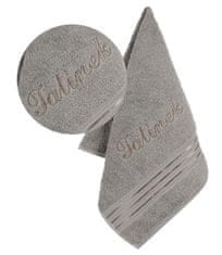 Frotirna brisača Linie collection z vezenino Daddy - 50x100 cm