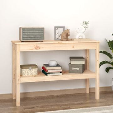 Vidaxl vidaXL Konzolna mizica 110x40x75 cm masivni borov les