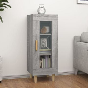 shumee vidaXL Omarica, siva sonoma hrastova, 34,5 x 34 x 90 cm, material na osnovi lesa