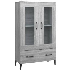 Vidaxl Visoka omarica siva sonoma 70x31x115 cm konstruiran les