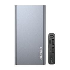 DUDAO metal power bank z led indikatorjem 10000mah srebrna (k5pro)