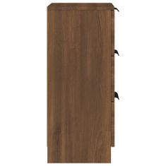 Greatstore Komoda rjavi hrast 30x30x70 cm konstruiran les