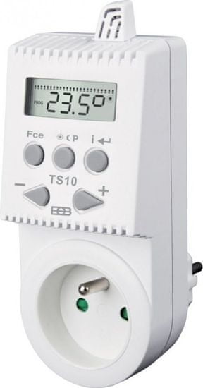 Elektrobock Vtičnica s termičnim stikalom, programabilna TS10 / 3°C - 40°C