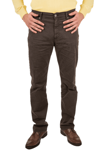 HOLIDAY JEANS Moške klasične keper hlače 3141/01802 Rjava / 48