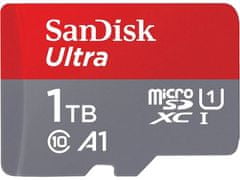SanDisk Ultra Micro SDXC spominska kartica, 1 TB, C 10, UHS-I, A1 + adapter