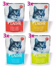 Plaisir Cat Multipack, kapsule 100 g (12 kosov)