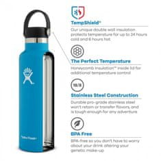 Hydro Flask Standard Mouth Flex Cap steklenica, 621 ml, bela