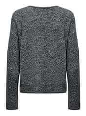 Jacqueline de Yong Ženski pulover JDYELANORA 15207823 Dark Grey Melange (Velikost XS)