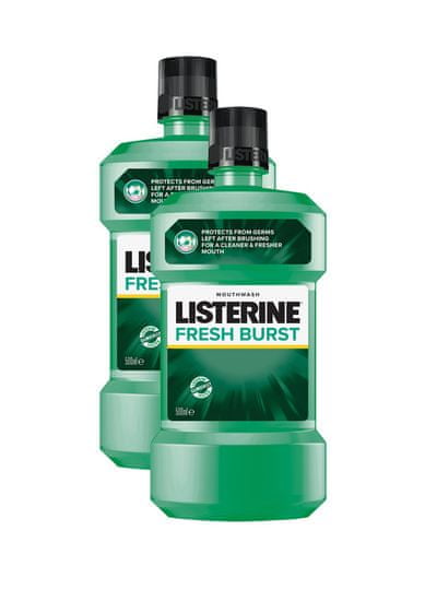 Listerine Freshburst ustna voda, 2 x 500ml